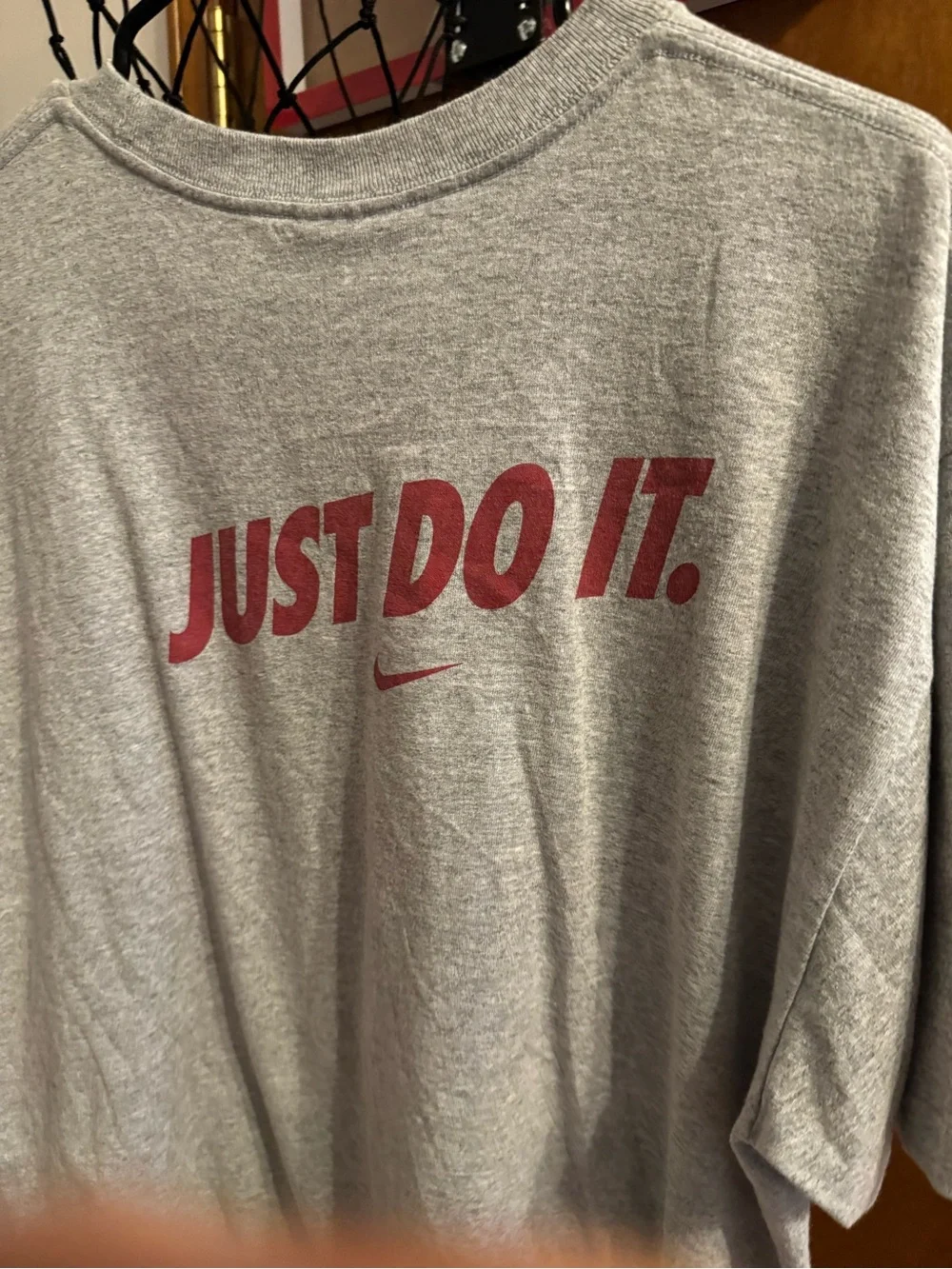 Nike Gray T‑Shirt with Crimson 'Crimson Tide Hoops' Graphic